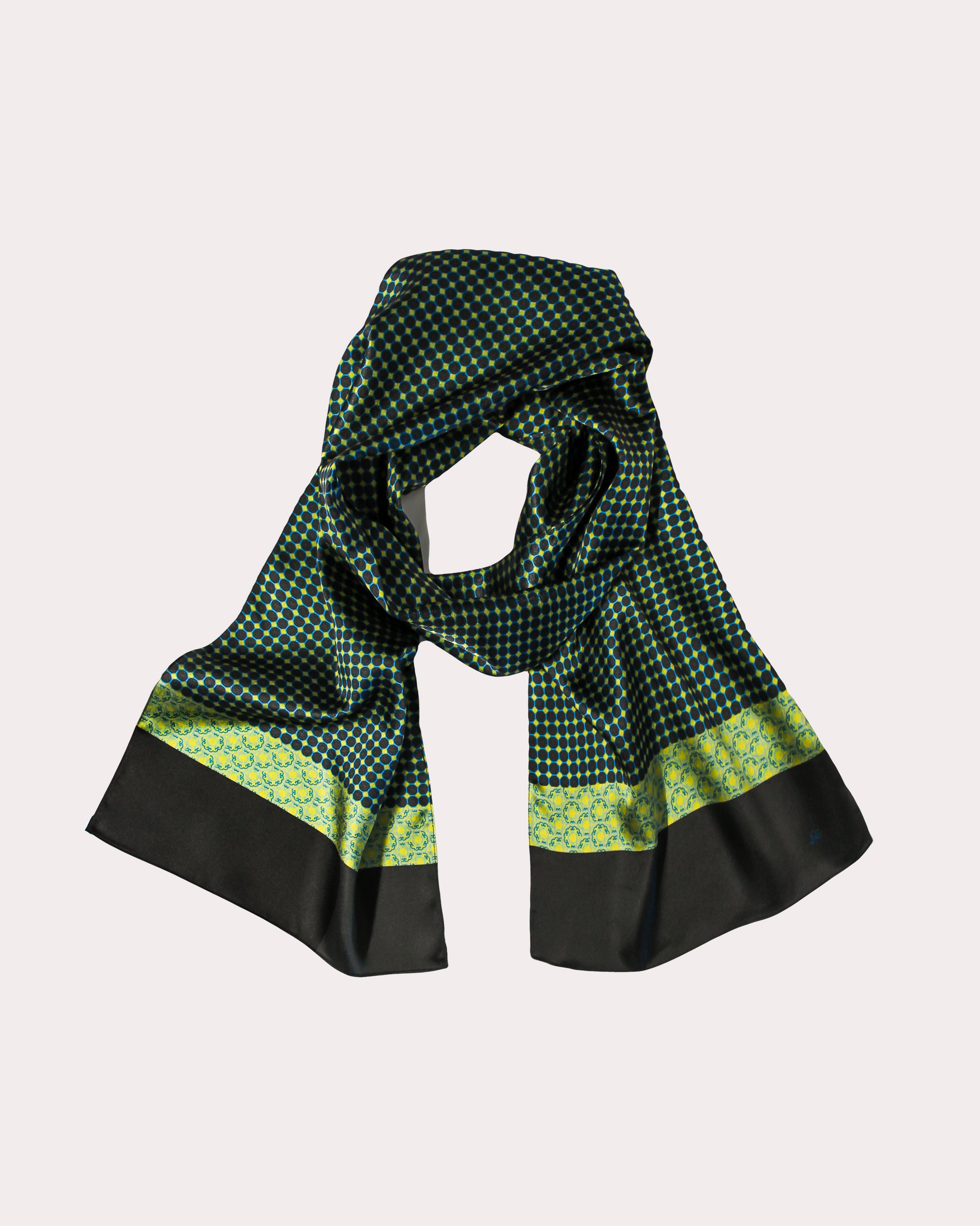 Medallion Satin Scarf