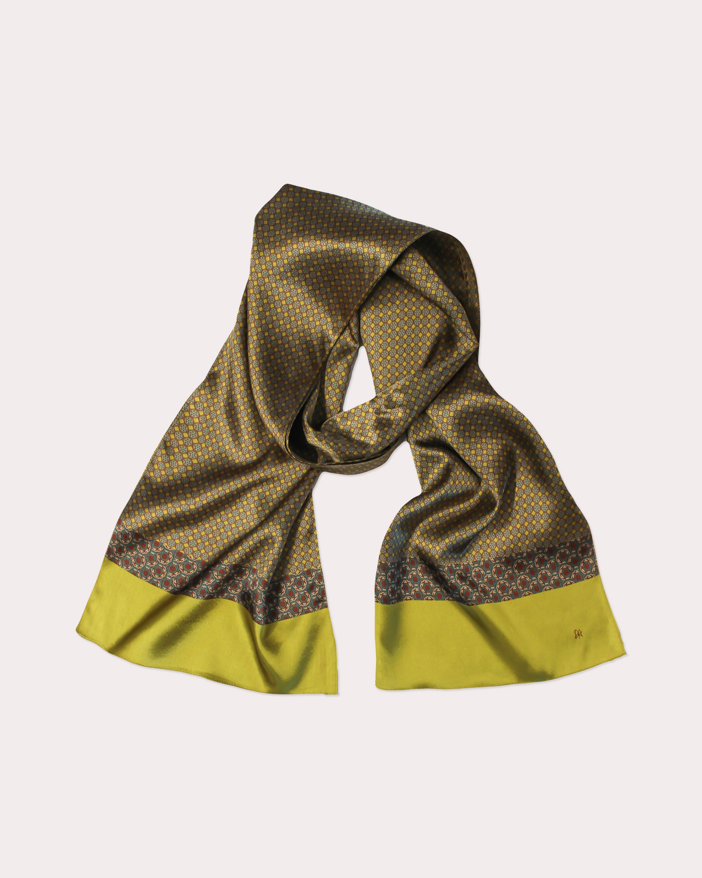 Medallion Satin Scarf