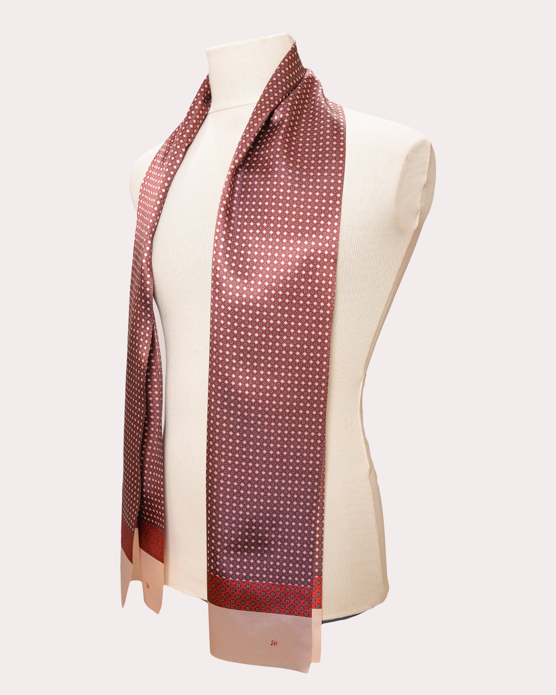 Medallion Satin Scarf