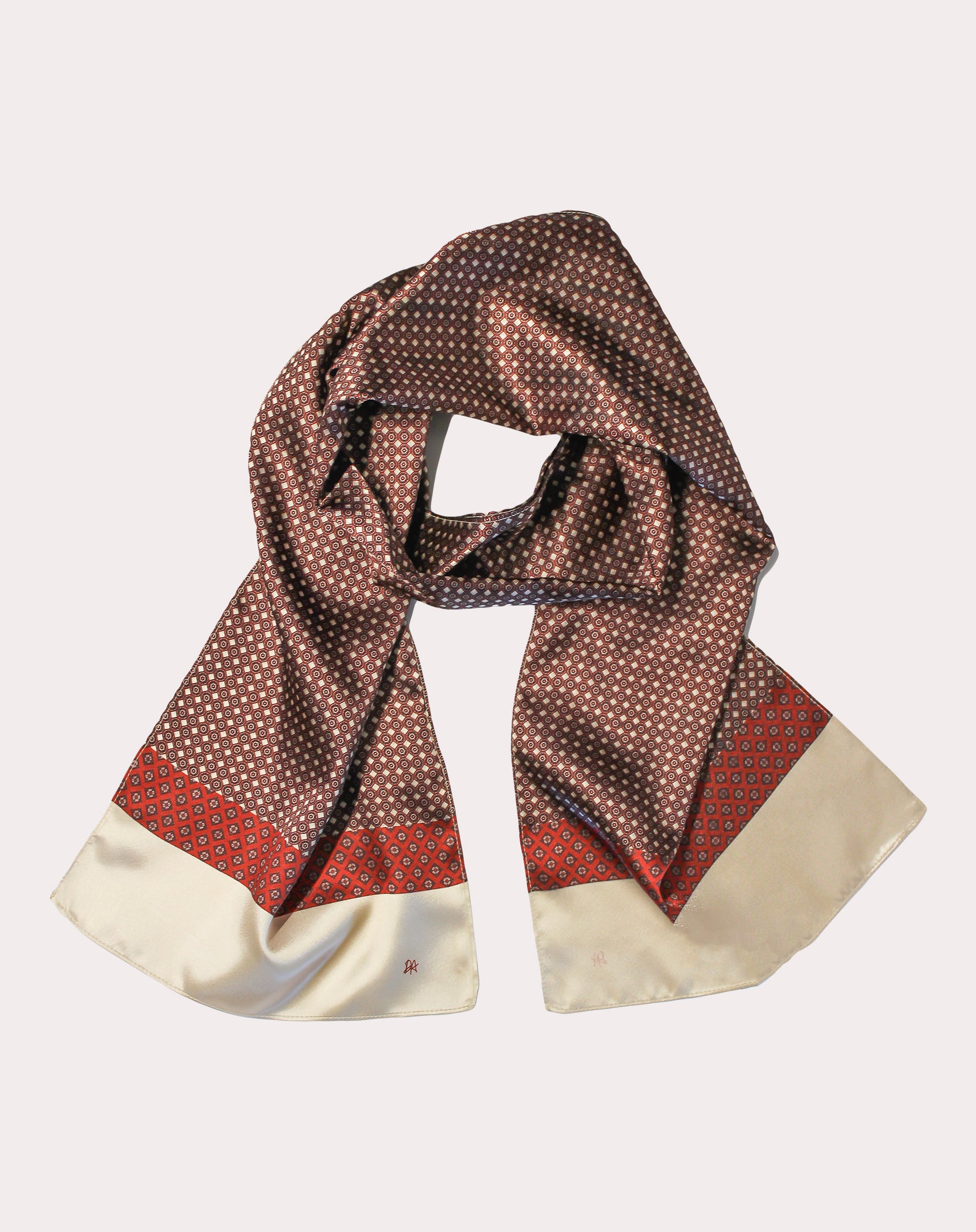 Medallion Satin Scarf