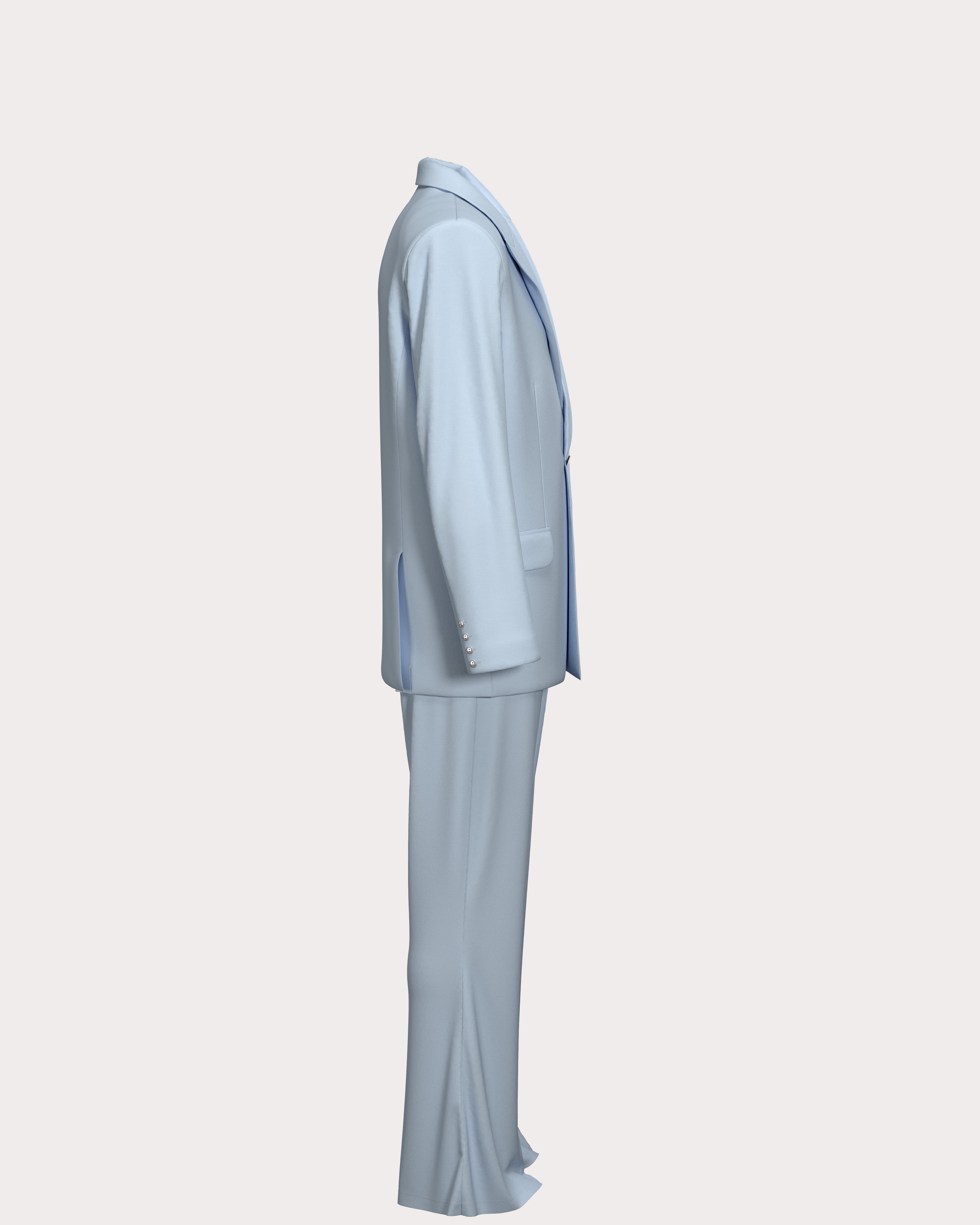 Pinstripe Double-Breasted Suit