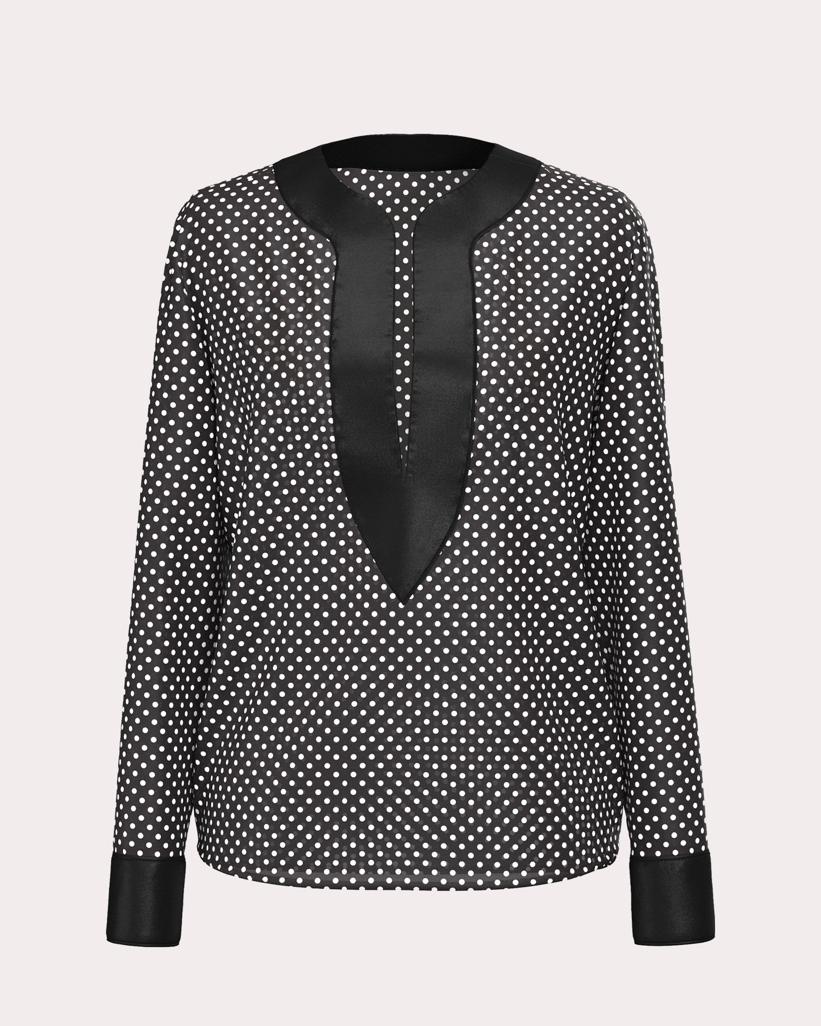 Polka Dot Sheer Calypso Shirt