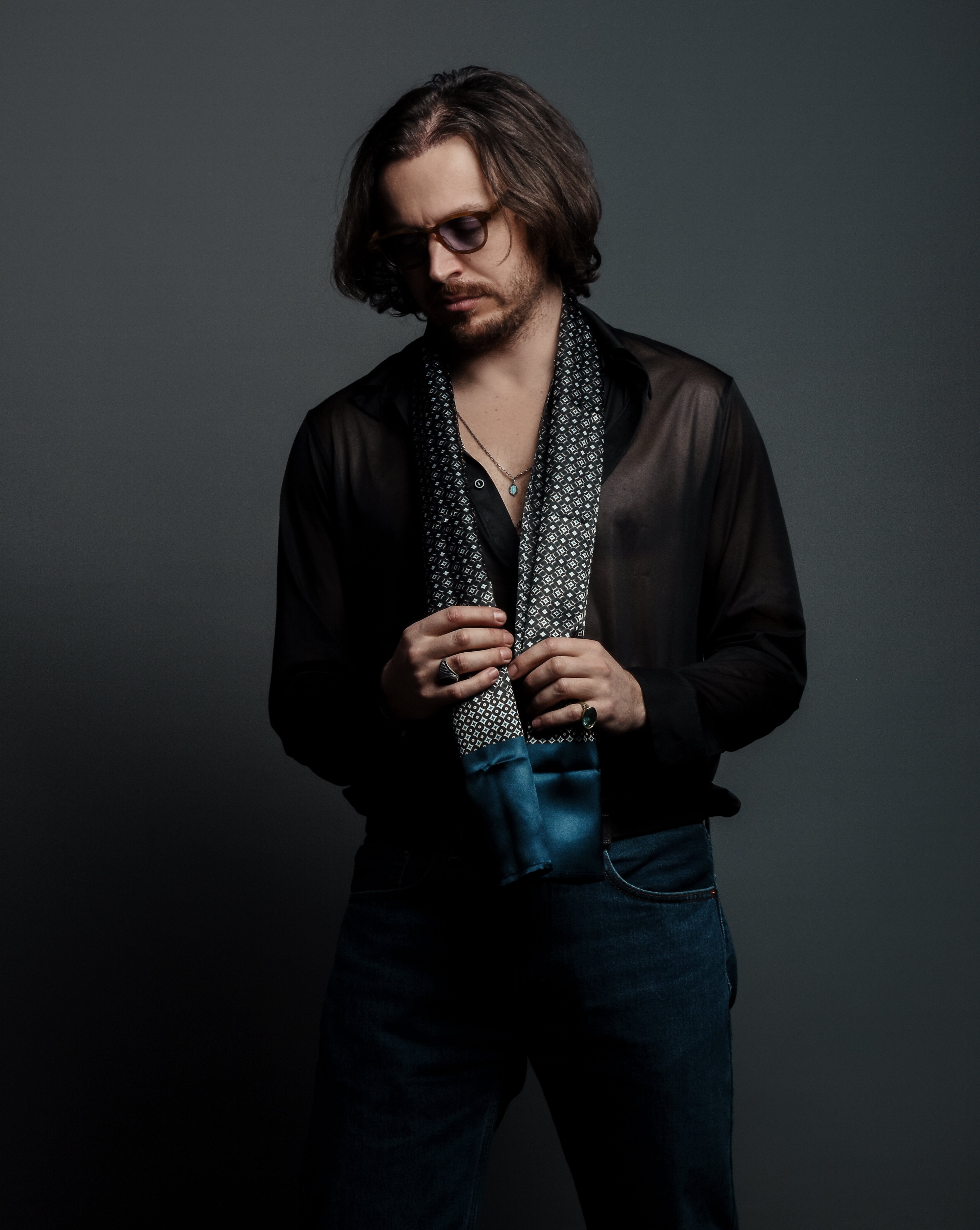 Men Satin Scarf