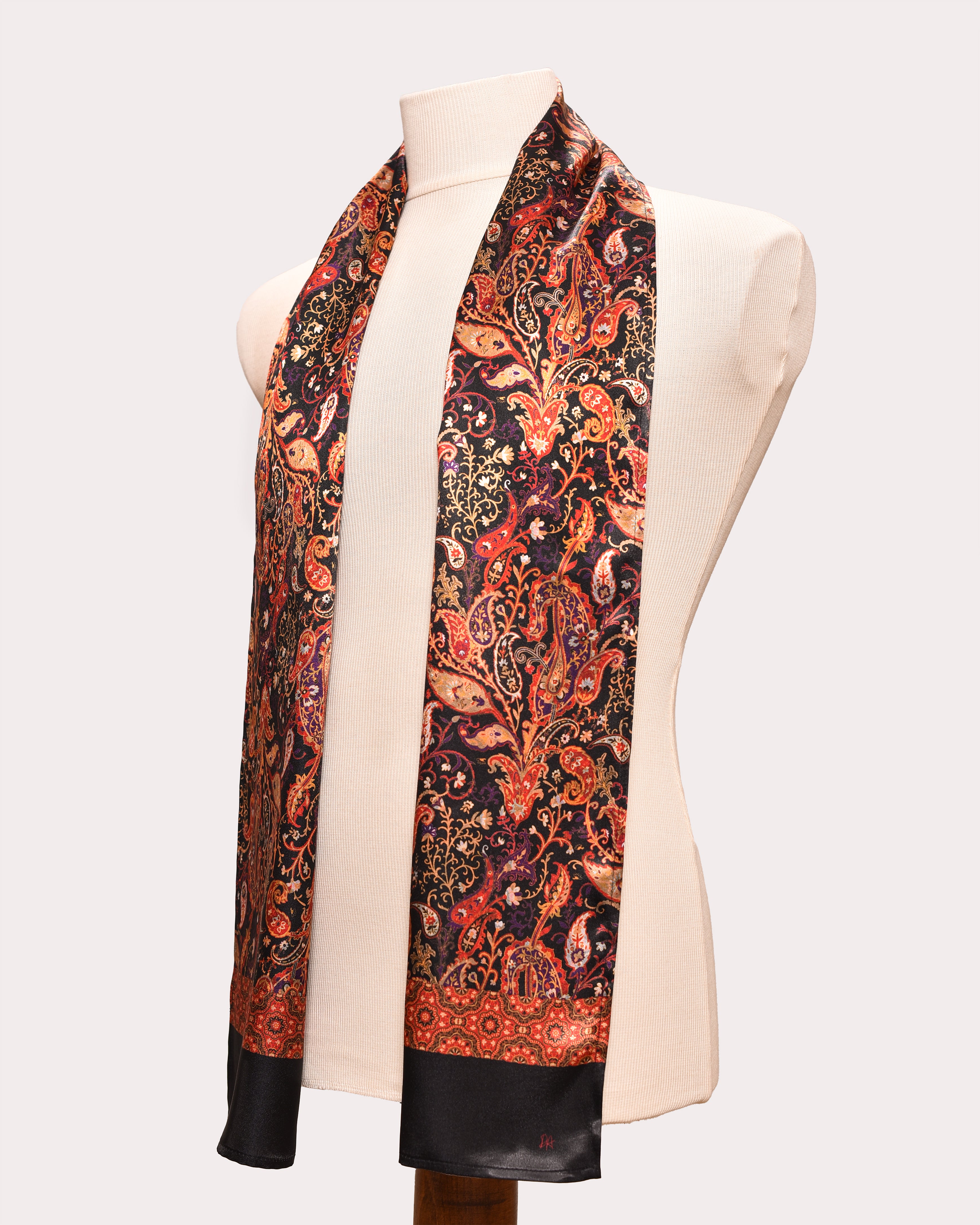 Paisley Satin Scarf