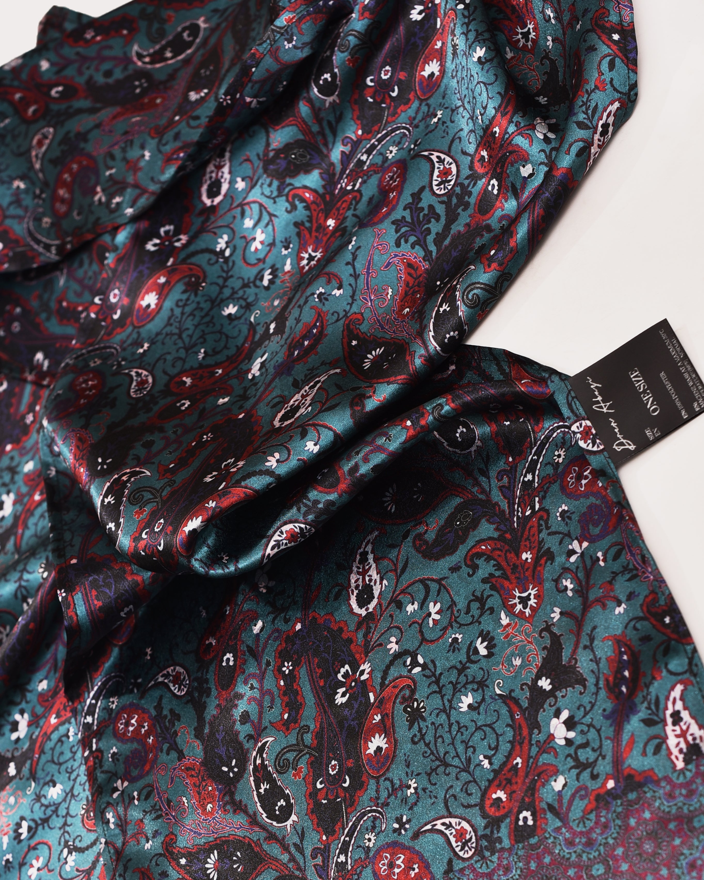 Paisley Satin Scarf