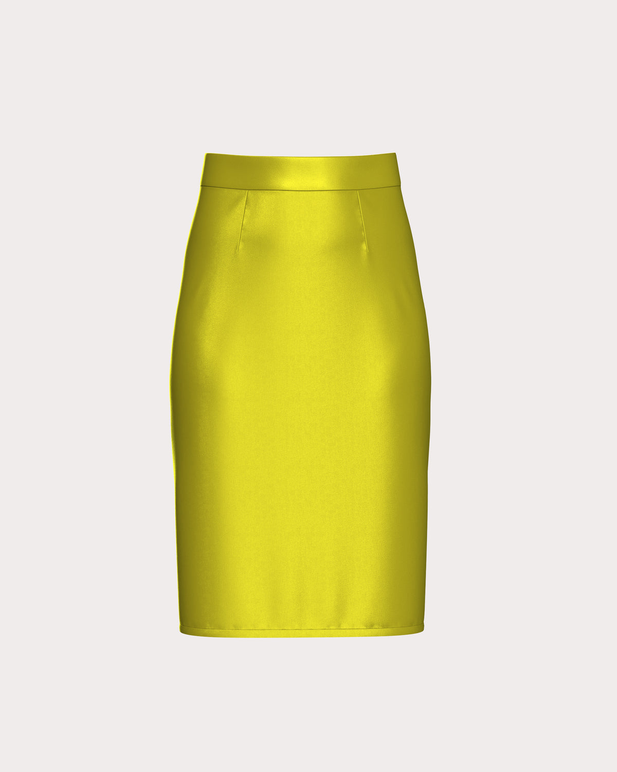 Satin Pencil Skirt