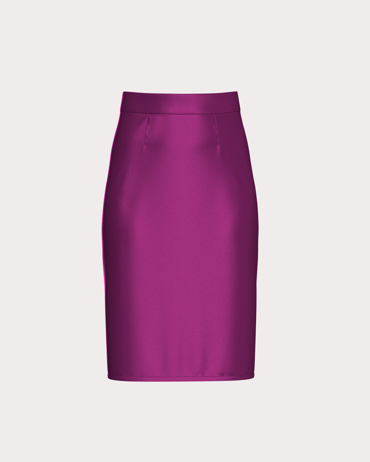 Satin Pencil Skirt