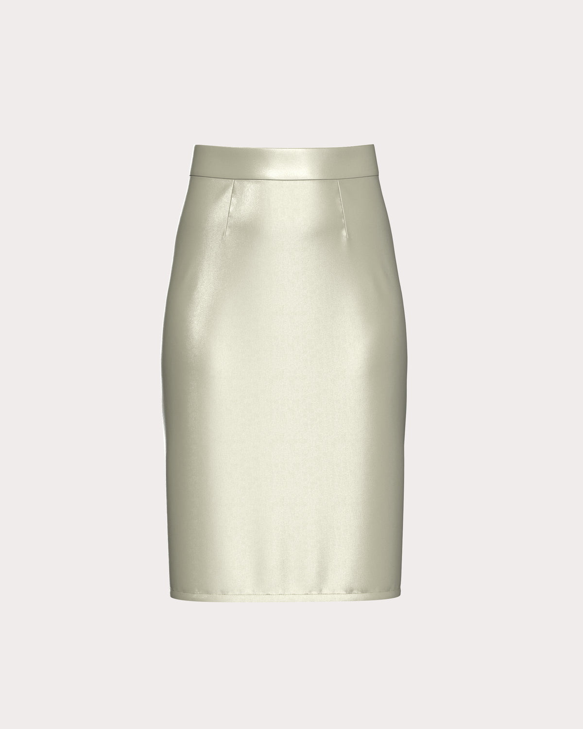 Satin Pencil Skirt