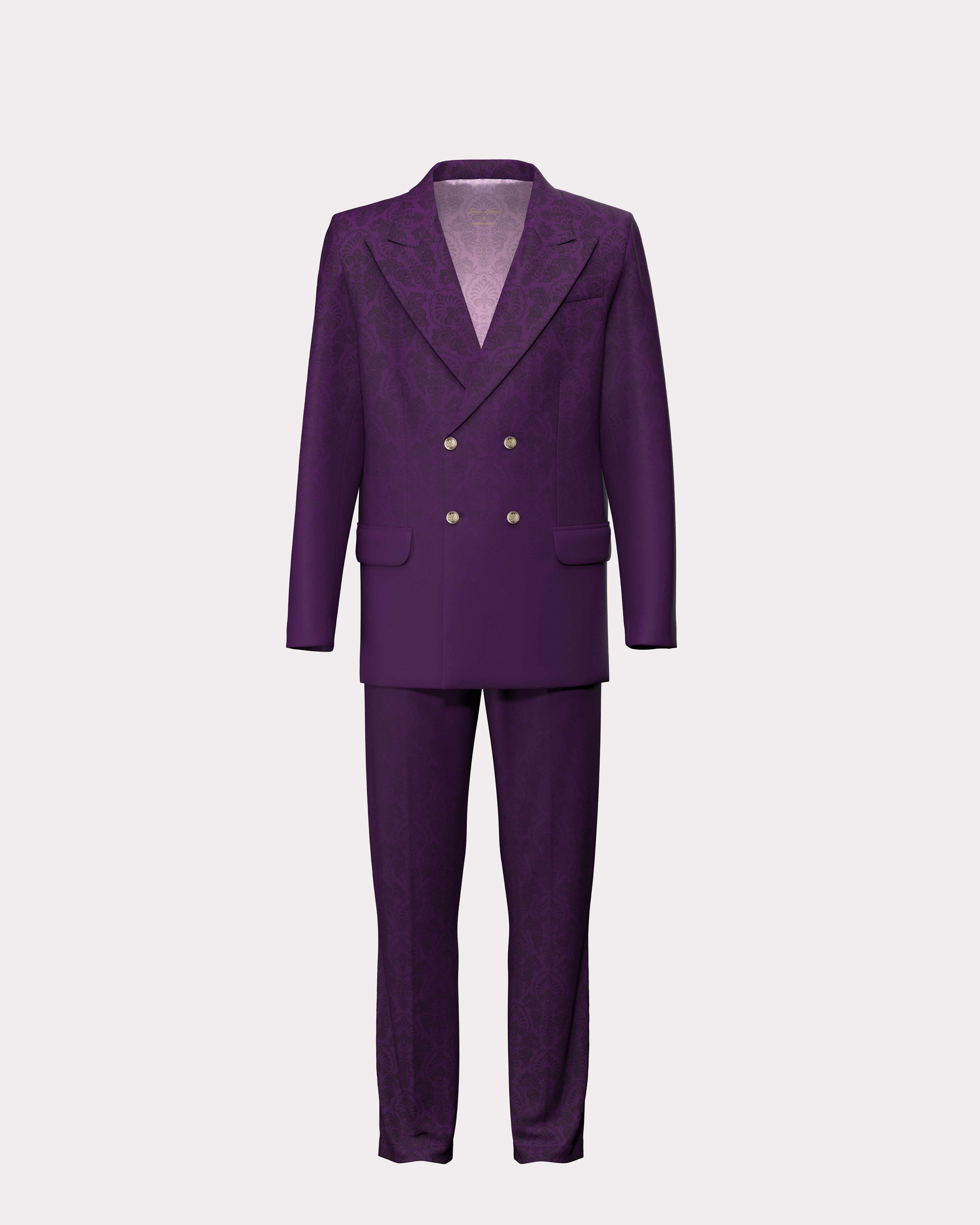 Ornament Double-Breasted Suit