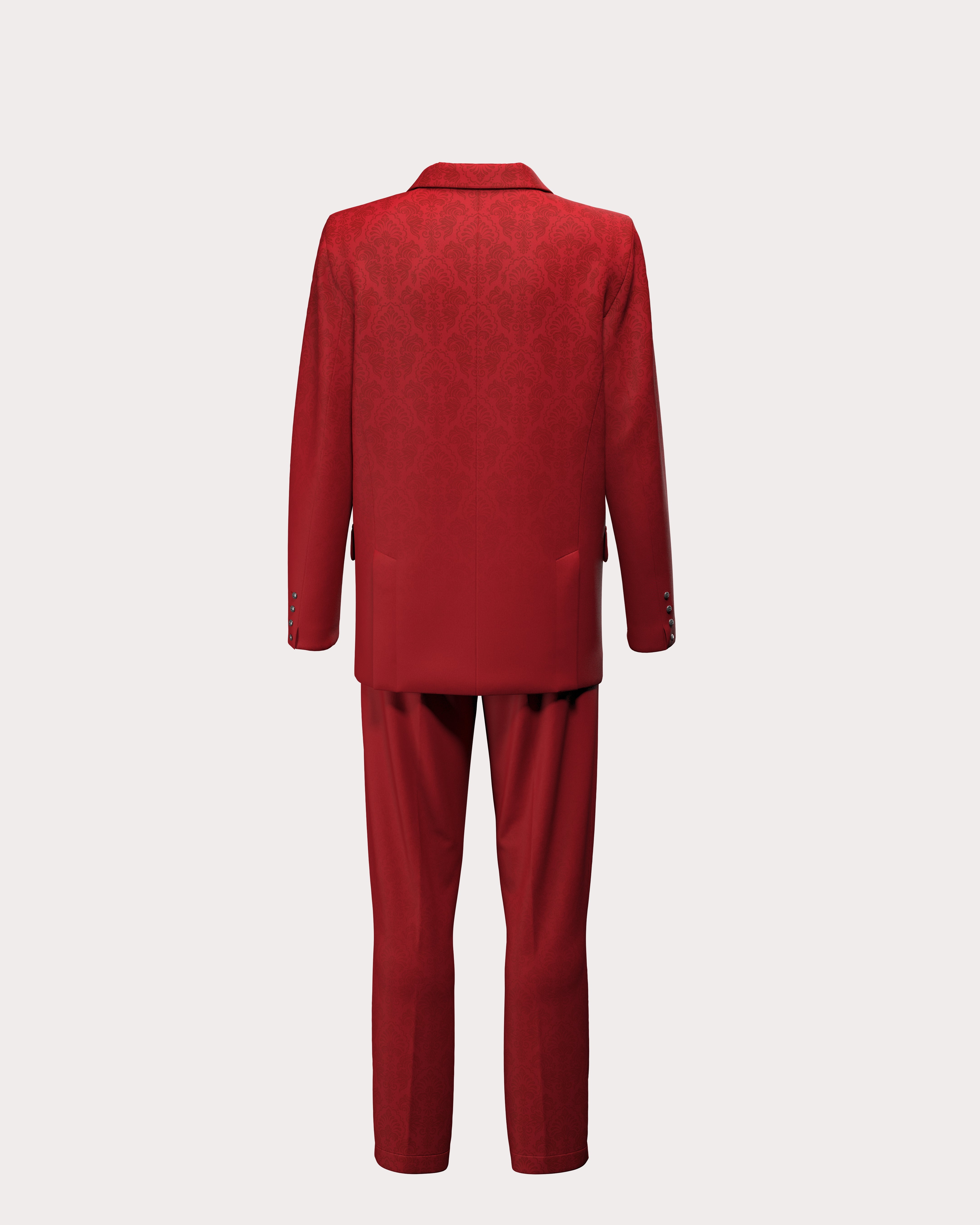 Ornament Double-Breasted Suit