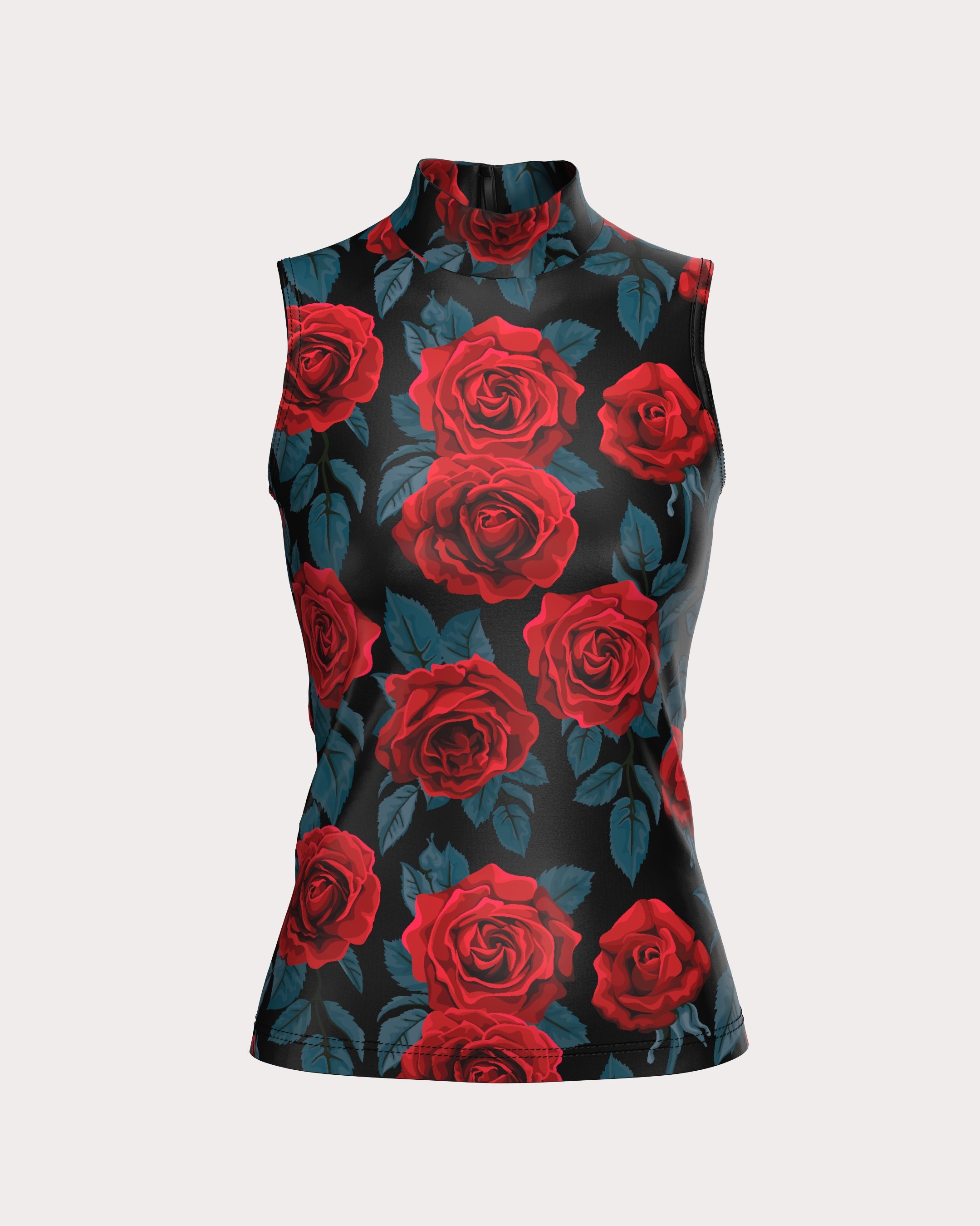Sleeveless Turtleneck Shirt