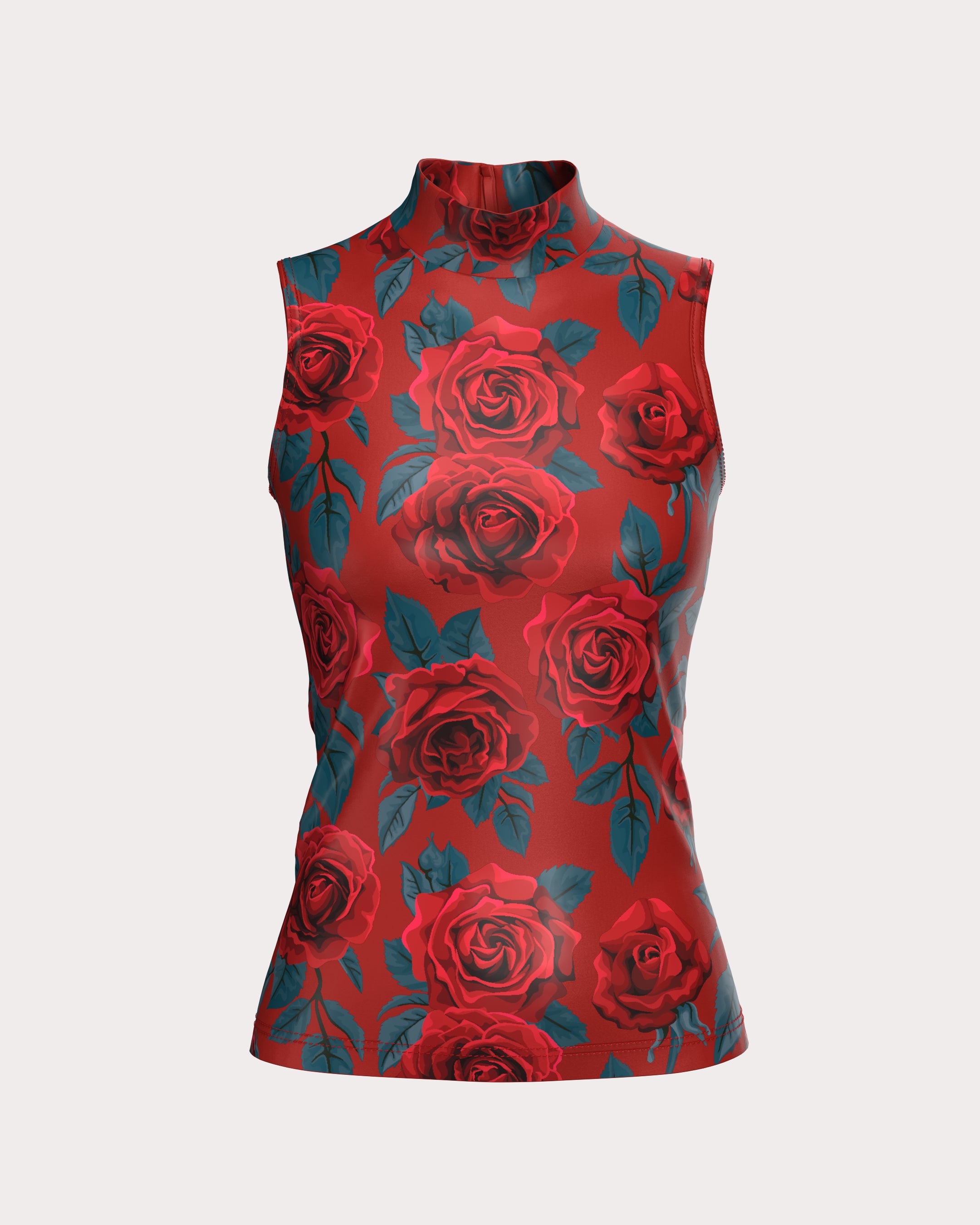 Sleeveless Turtleneck Shirt