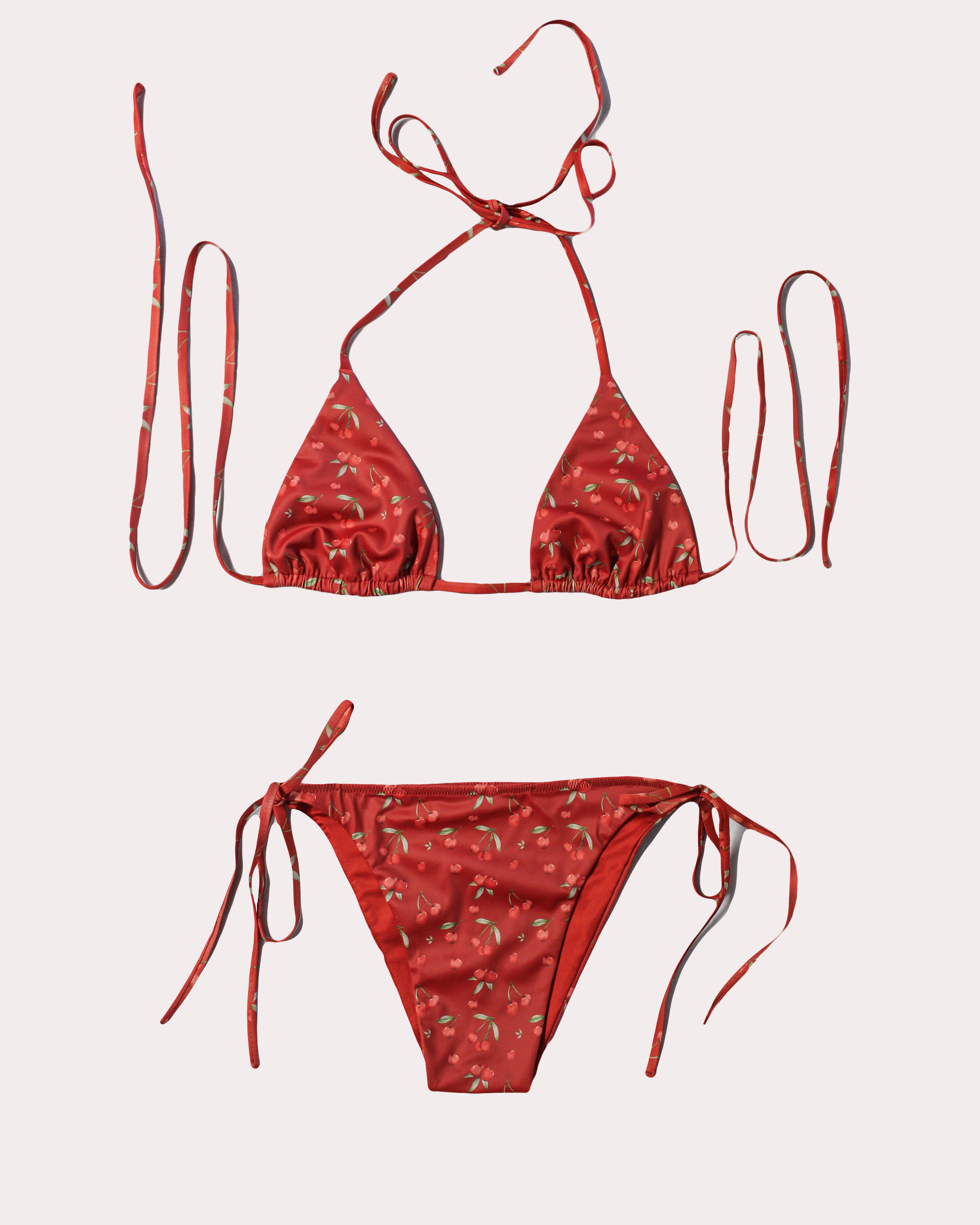 Serena Cherry Bikini Set