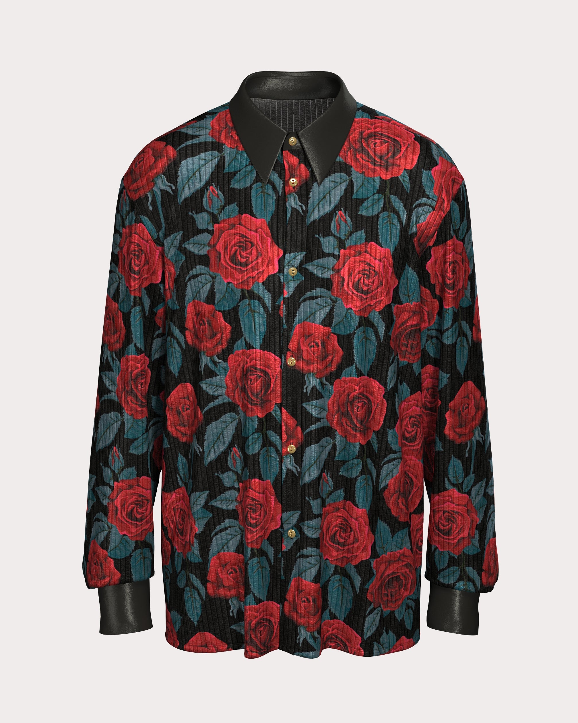 Unisex Contour Stripe Printed Shirt