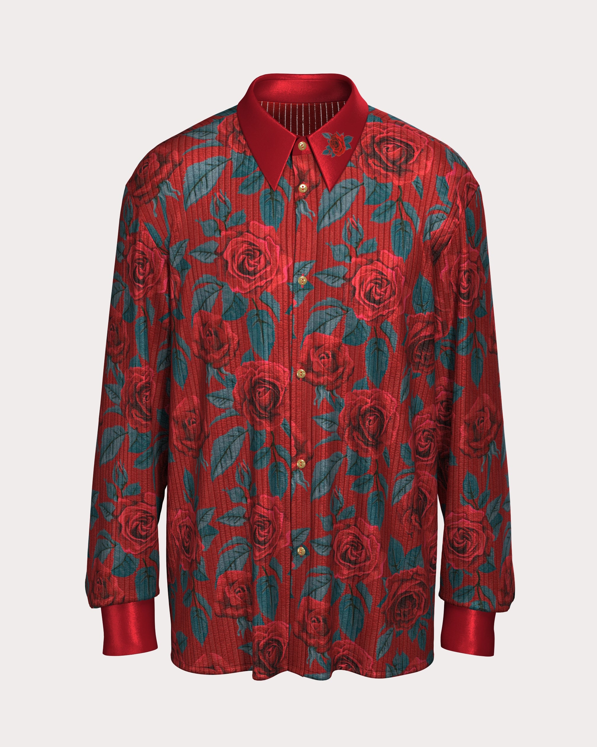 Unisex Contour Stripe Printed Shirt