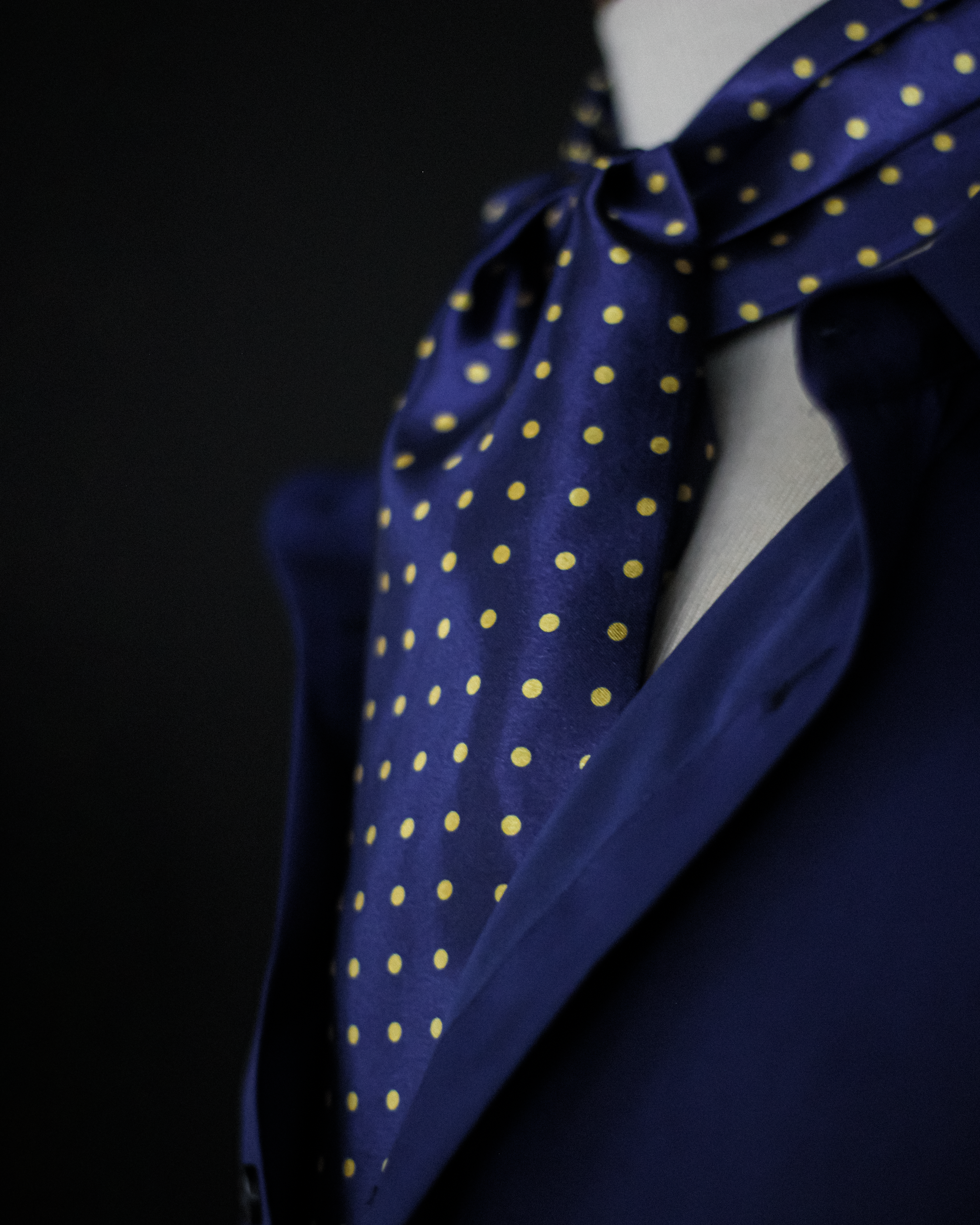 Pleated Satin Scarf