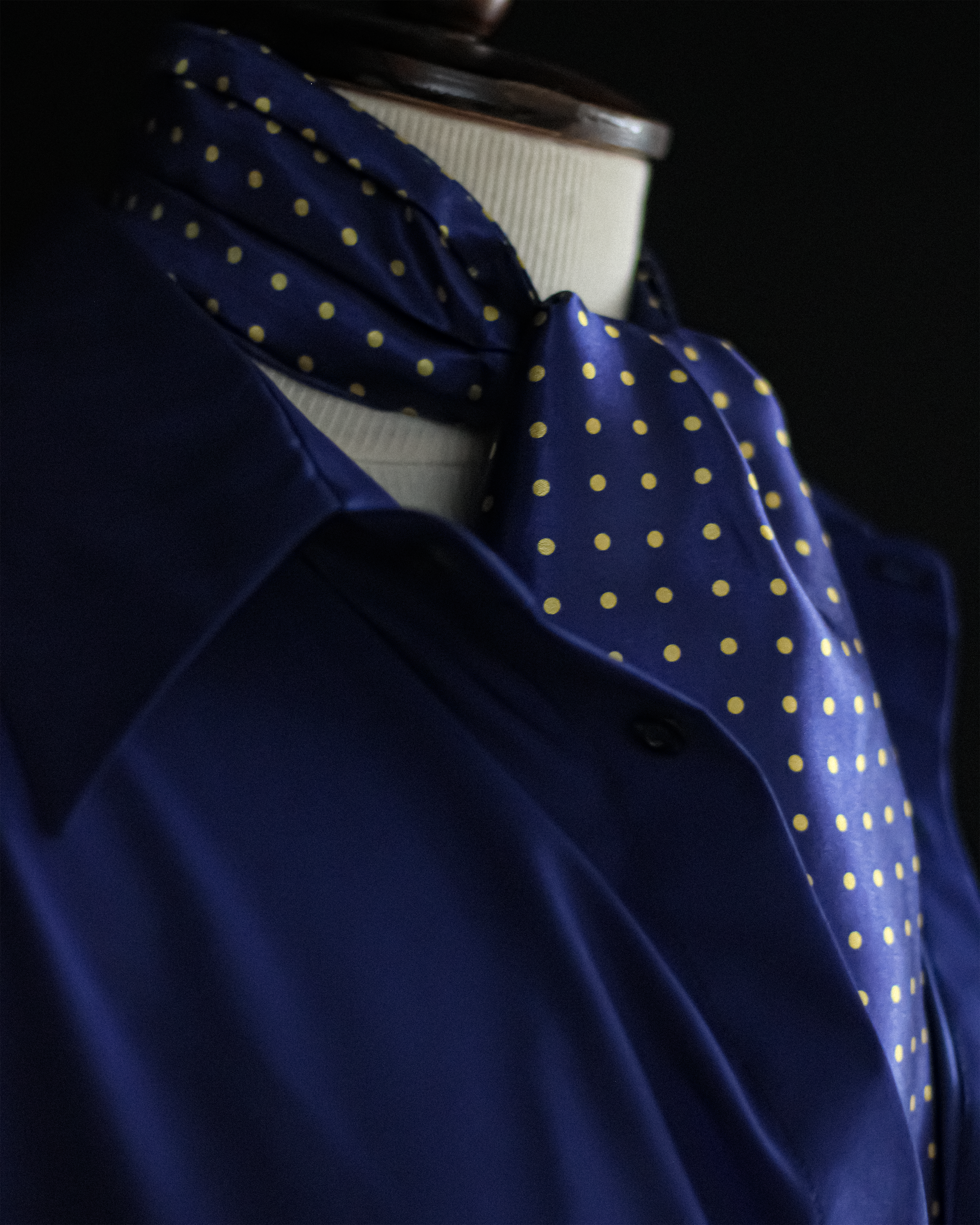 Pleated Satin Scarf