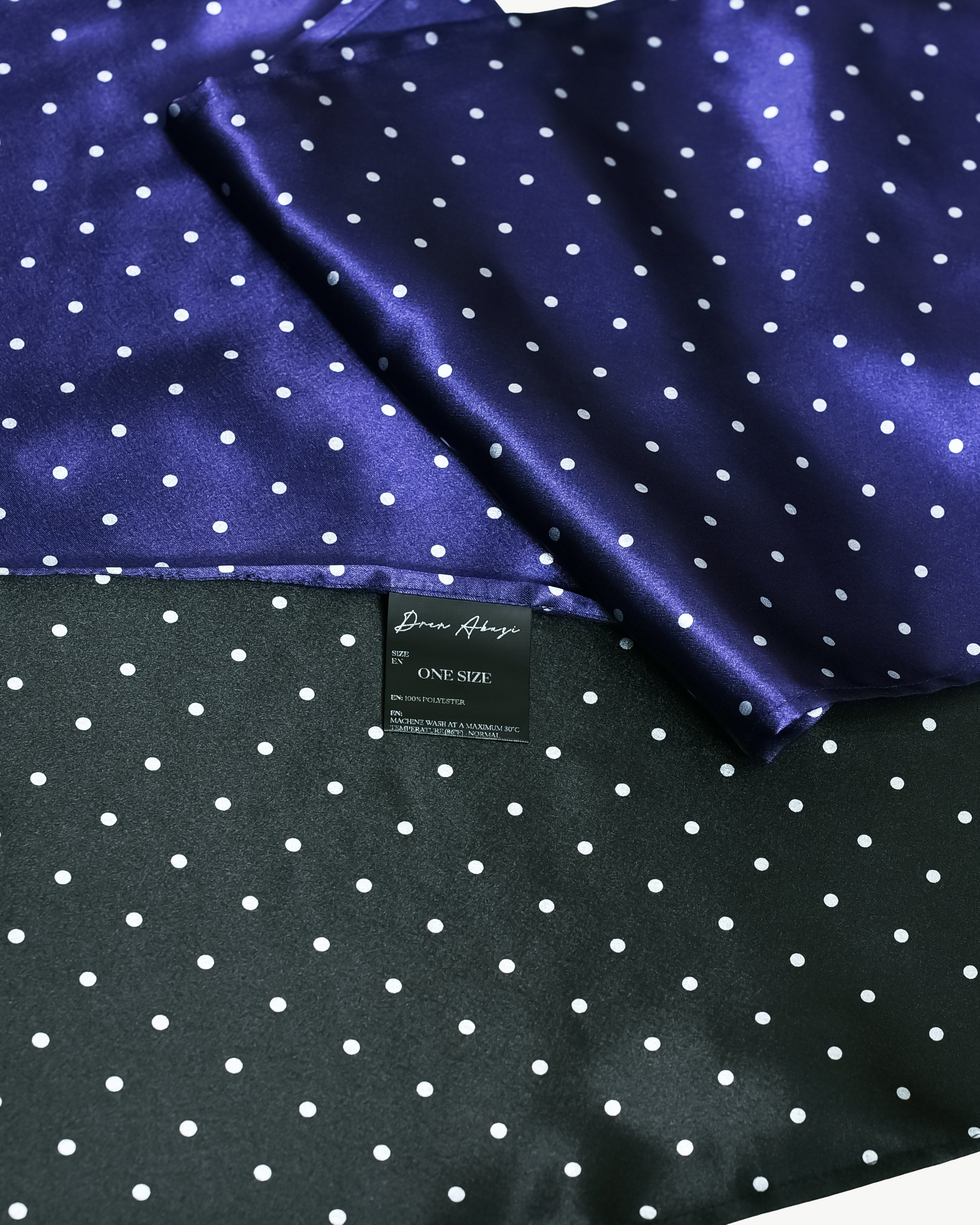 Polka Dots Satin Scarf