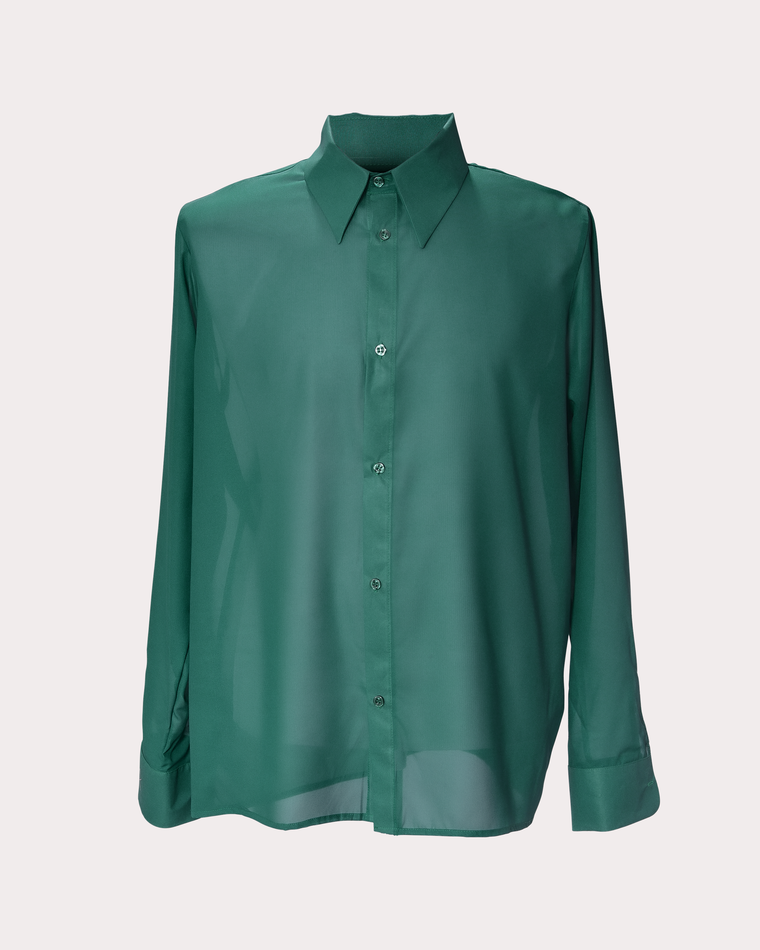 Men's Semi-Sheer Button Down Shirt