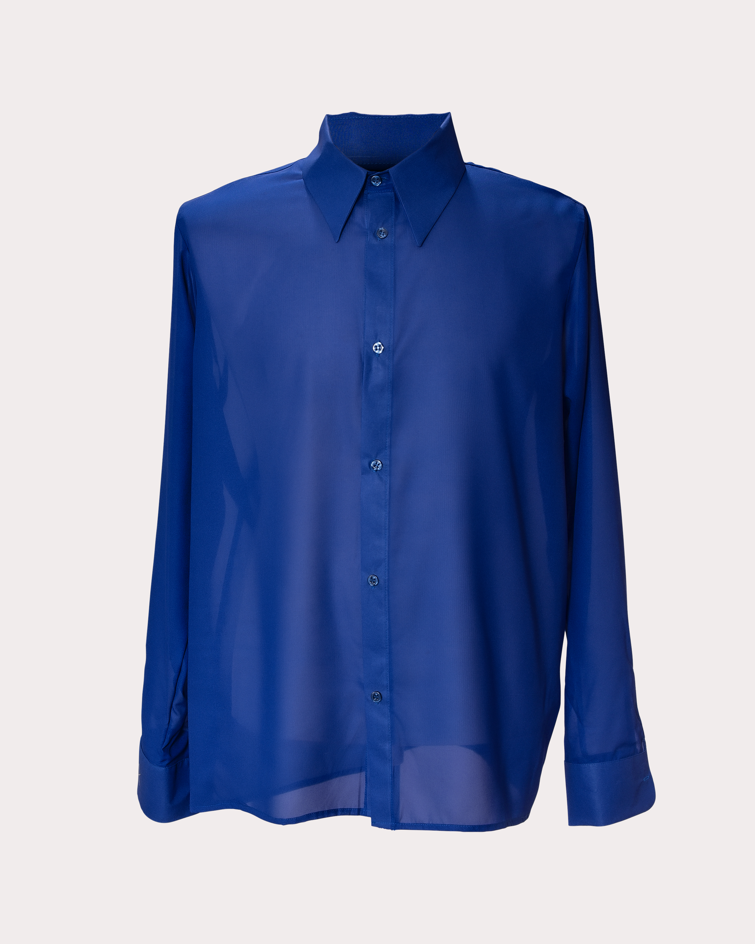 Men's Semi-Sheer Button Down Shirt