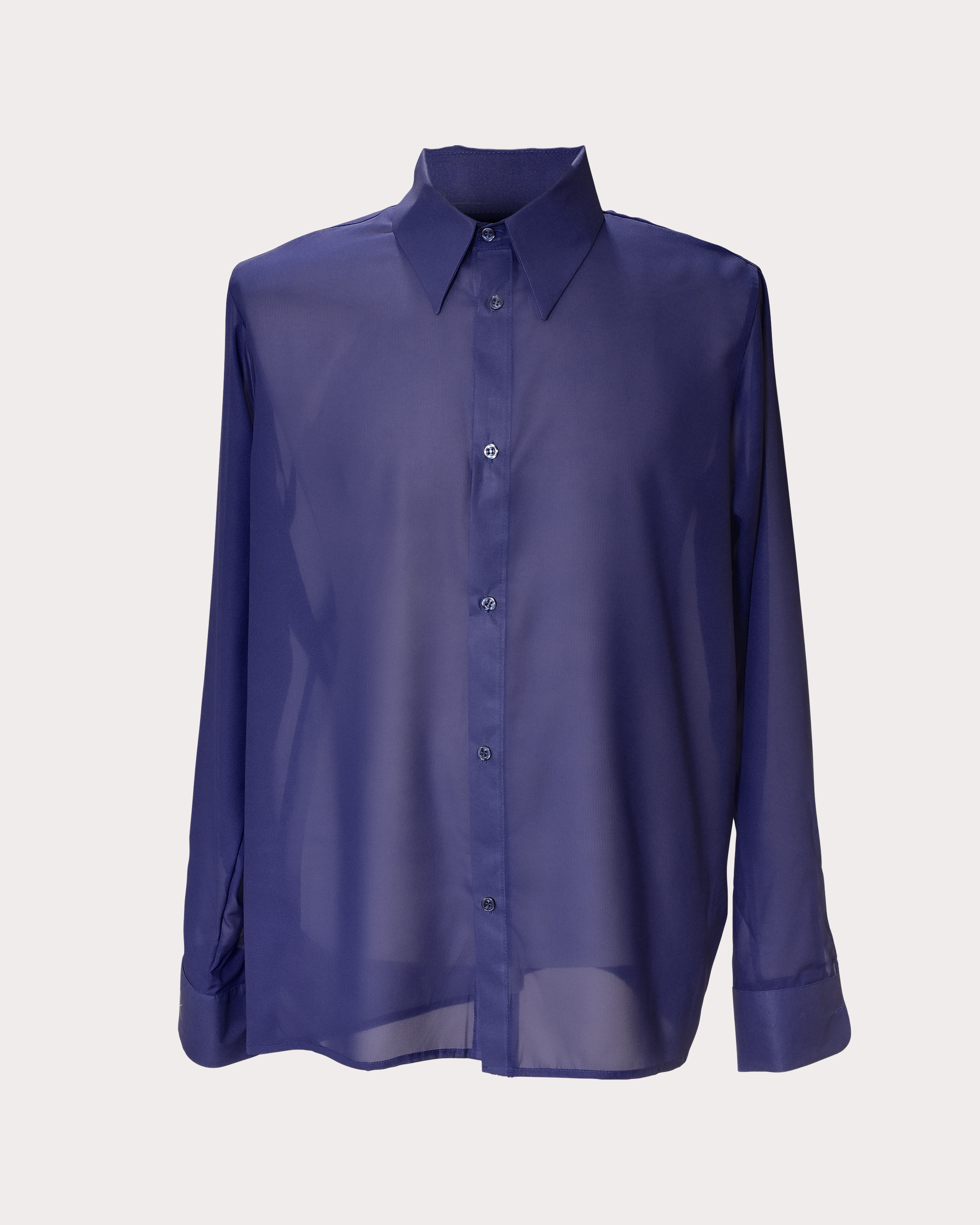 Men's Semi-Sheer Button Down Shirt