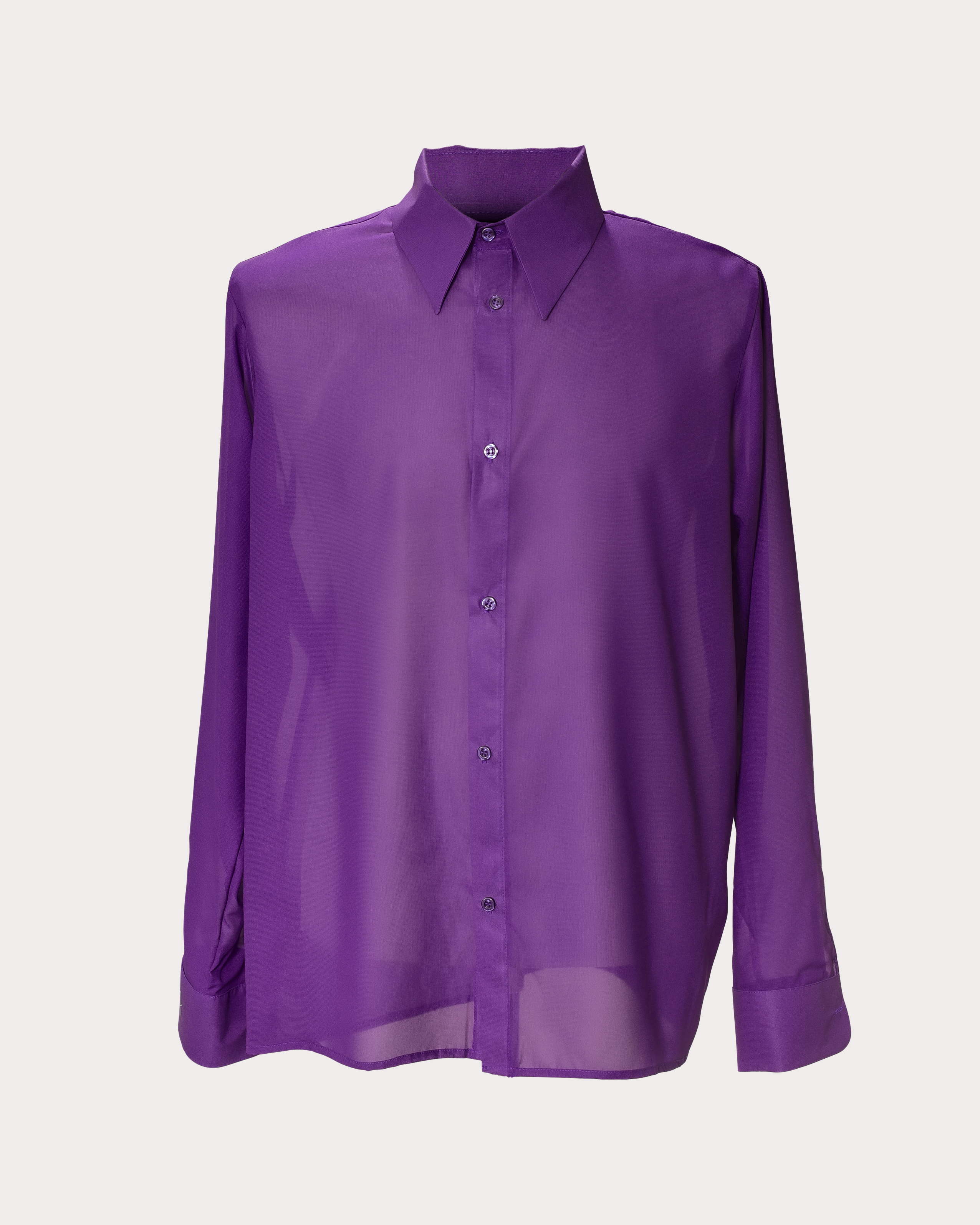 Men's Semi-Sheer Button Down Shirt