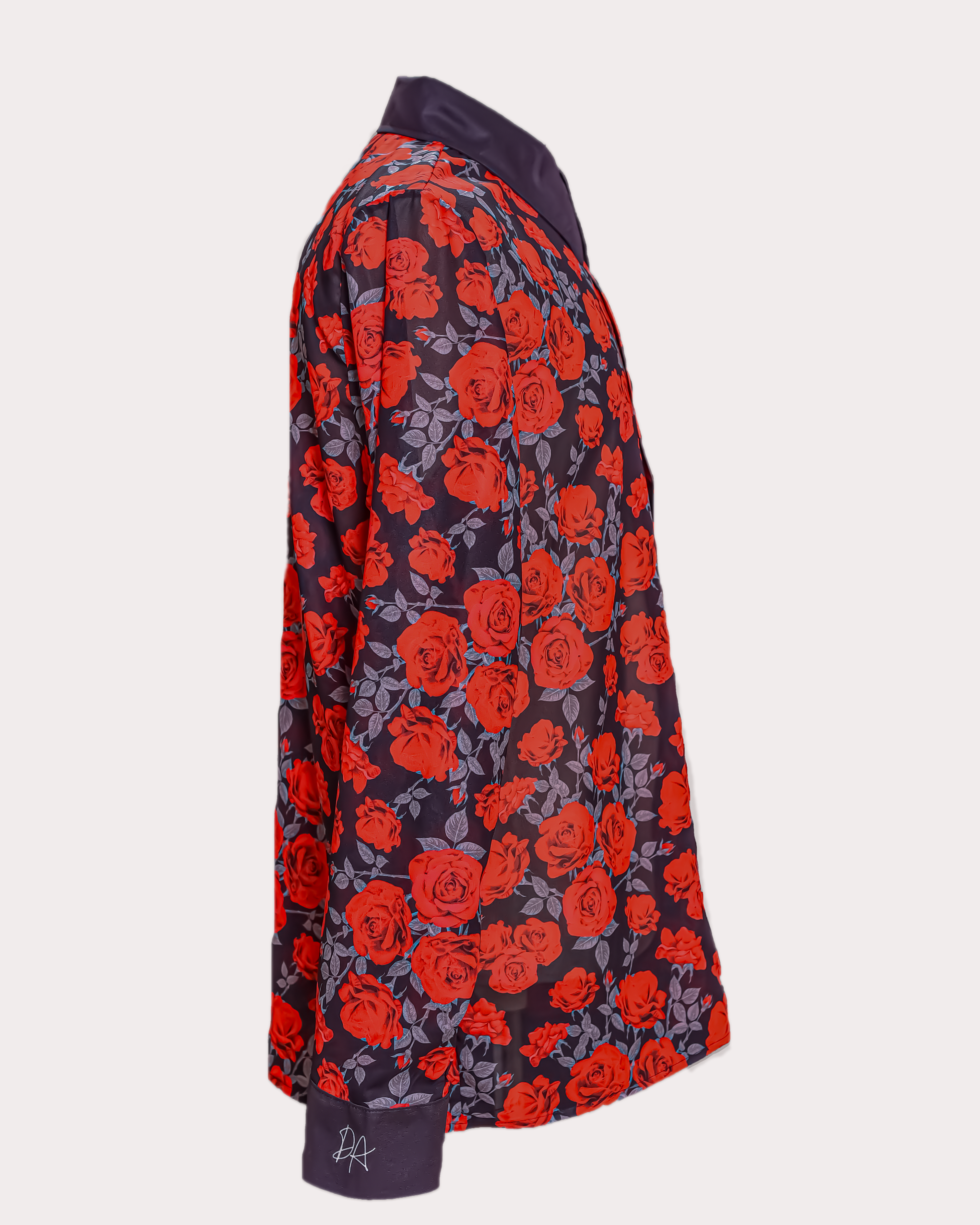 Men's Semi-Sheer Button Down Shirt