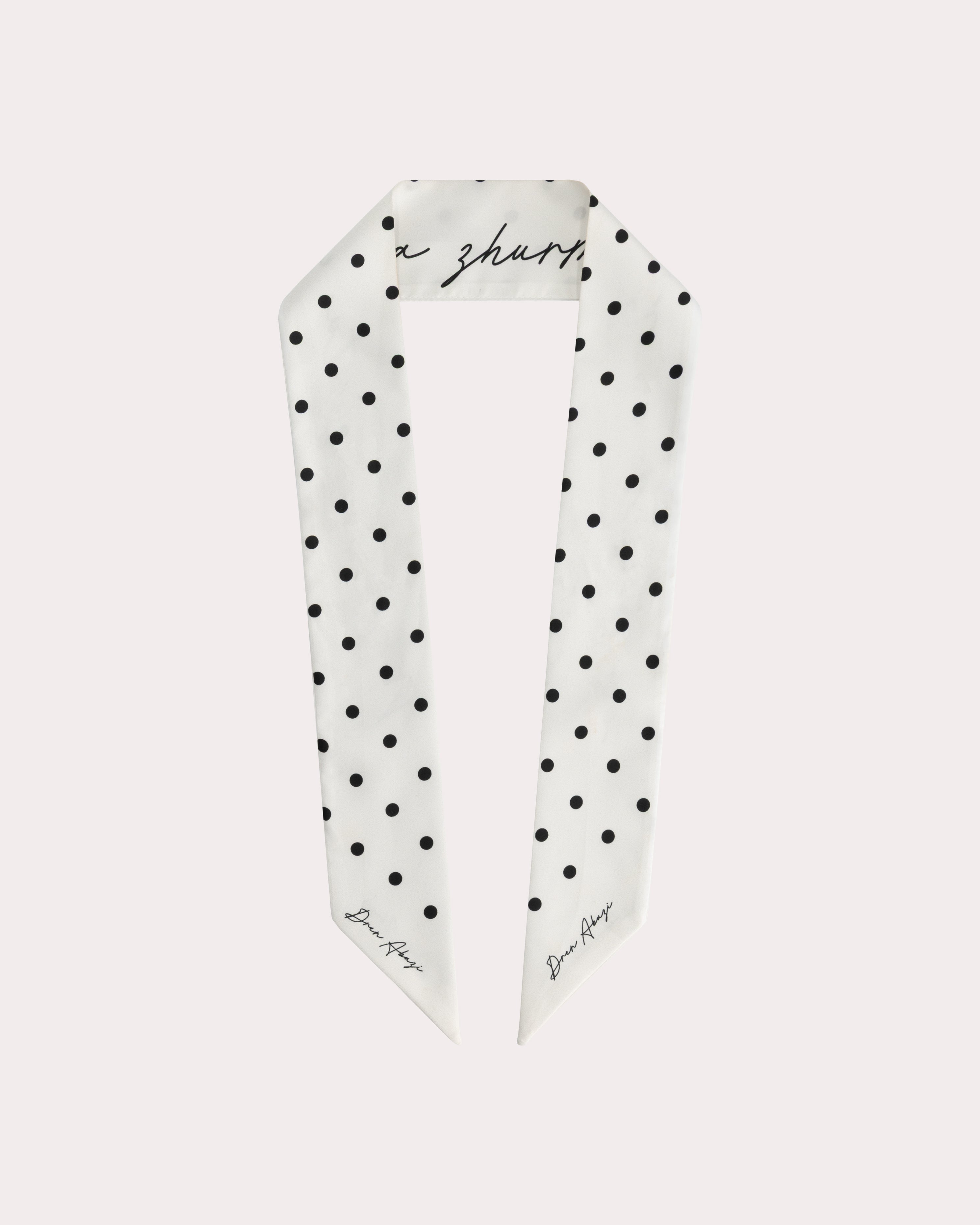 Polka Dots Twilly Satin Scarf