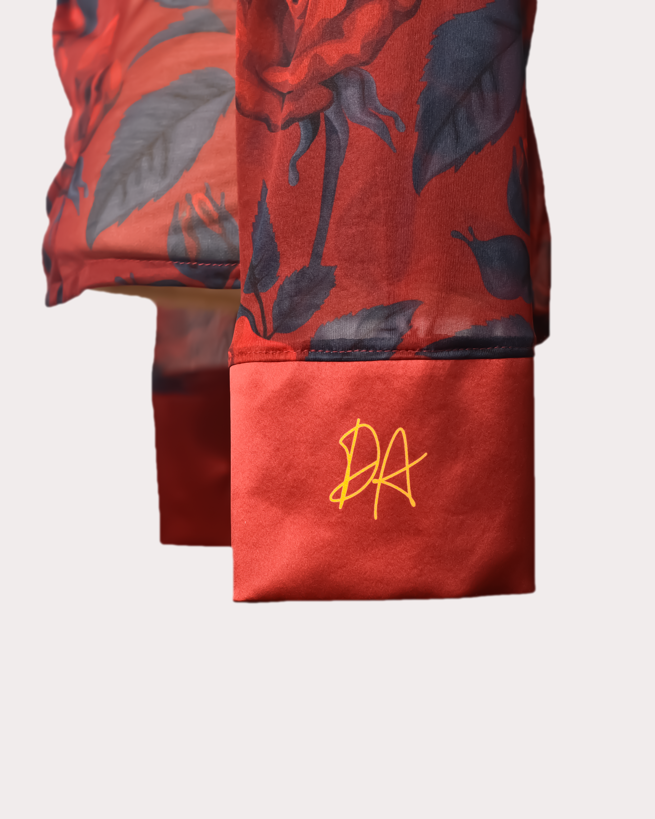 Women's Sheer Red Roses Shirt