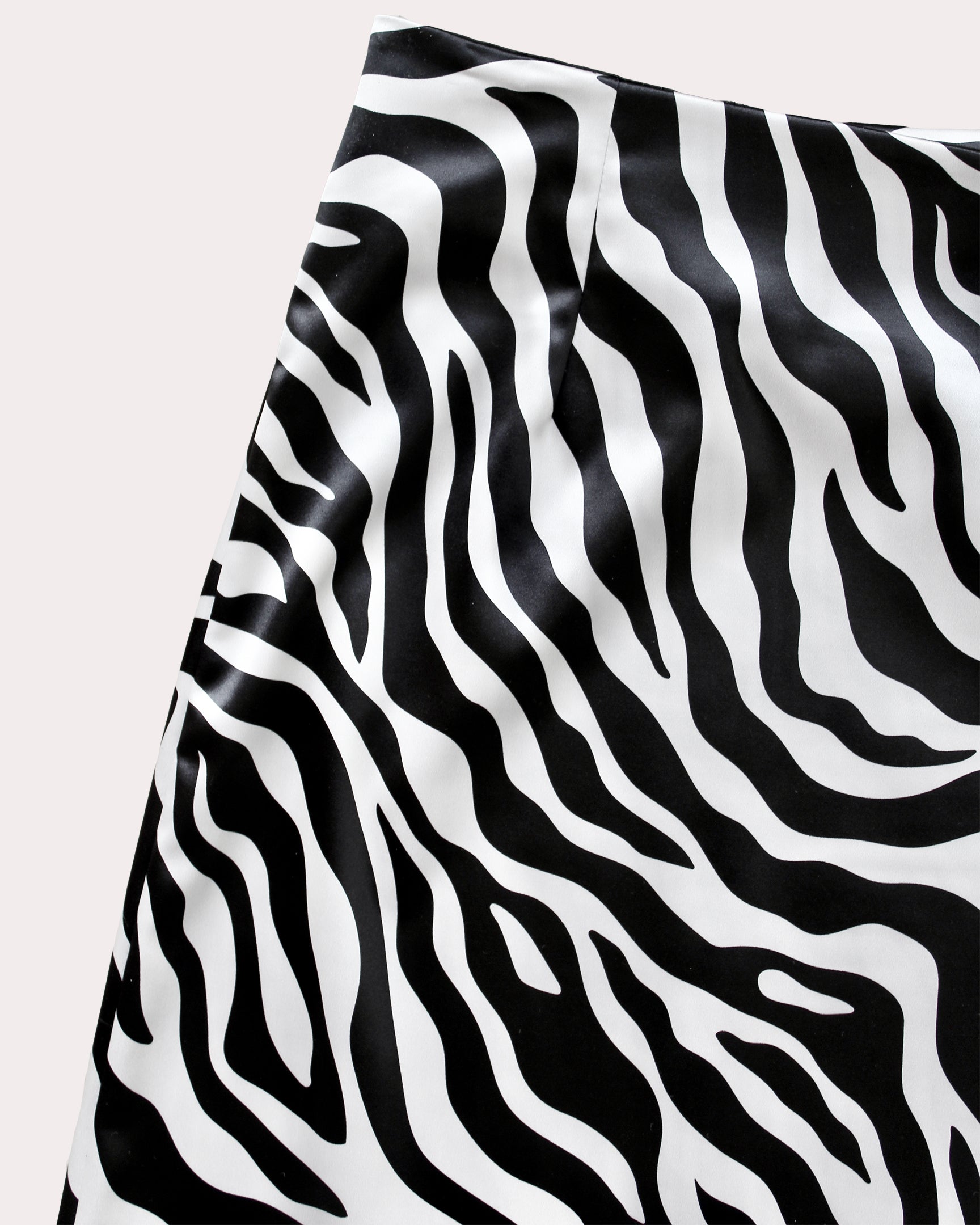 Satin Midi Folded Skirt