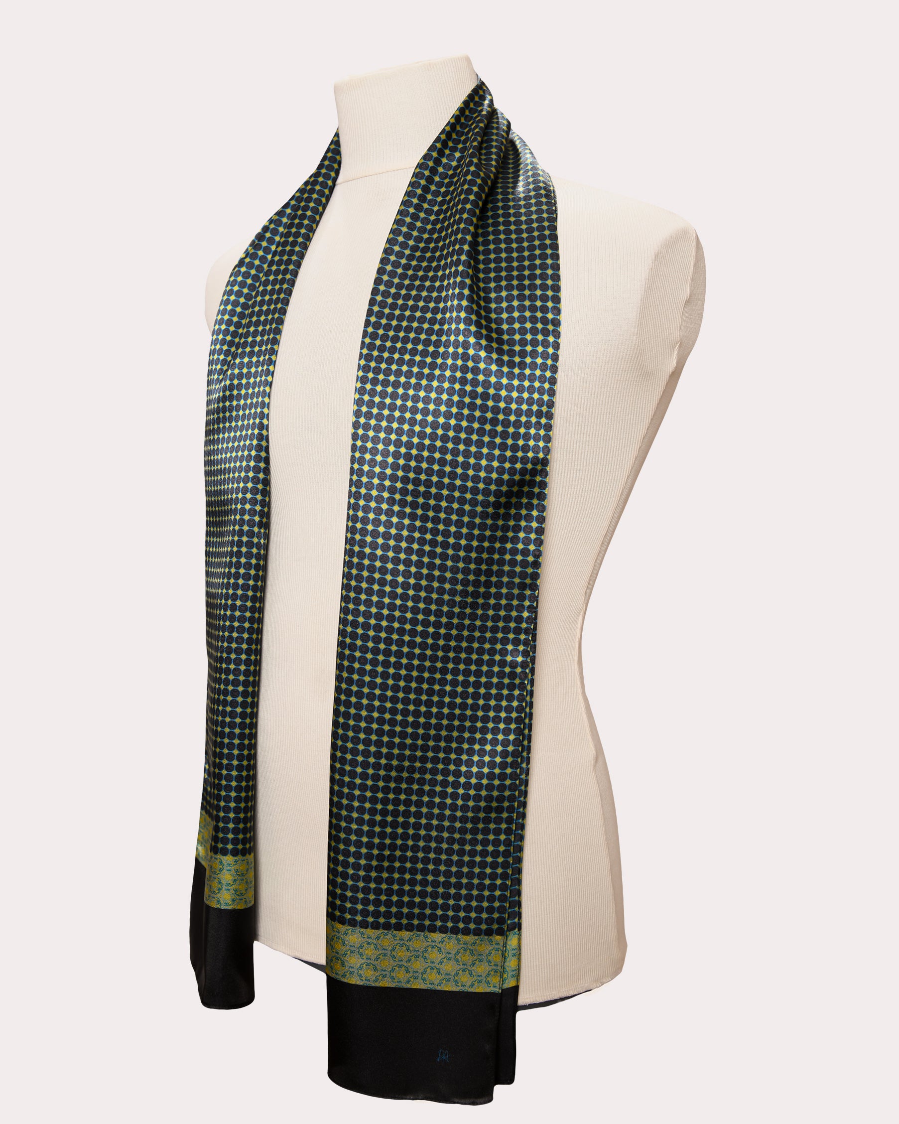 Medallion Satin Scarf