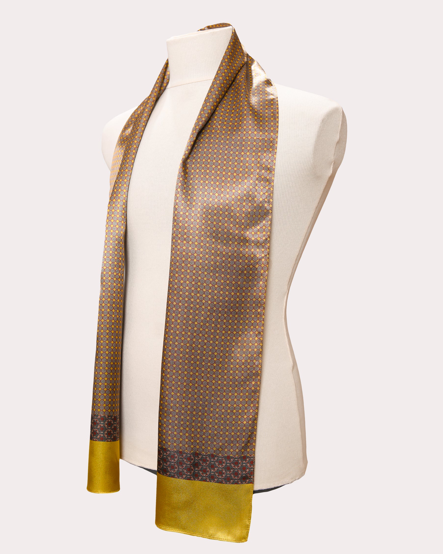 Medallion Satin Scarf