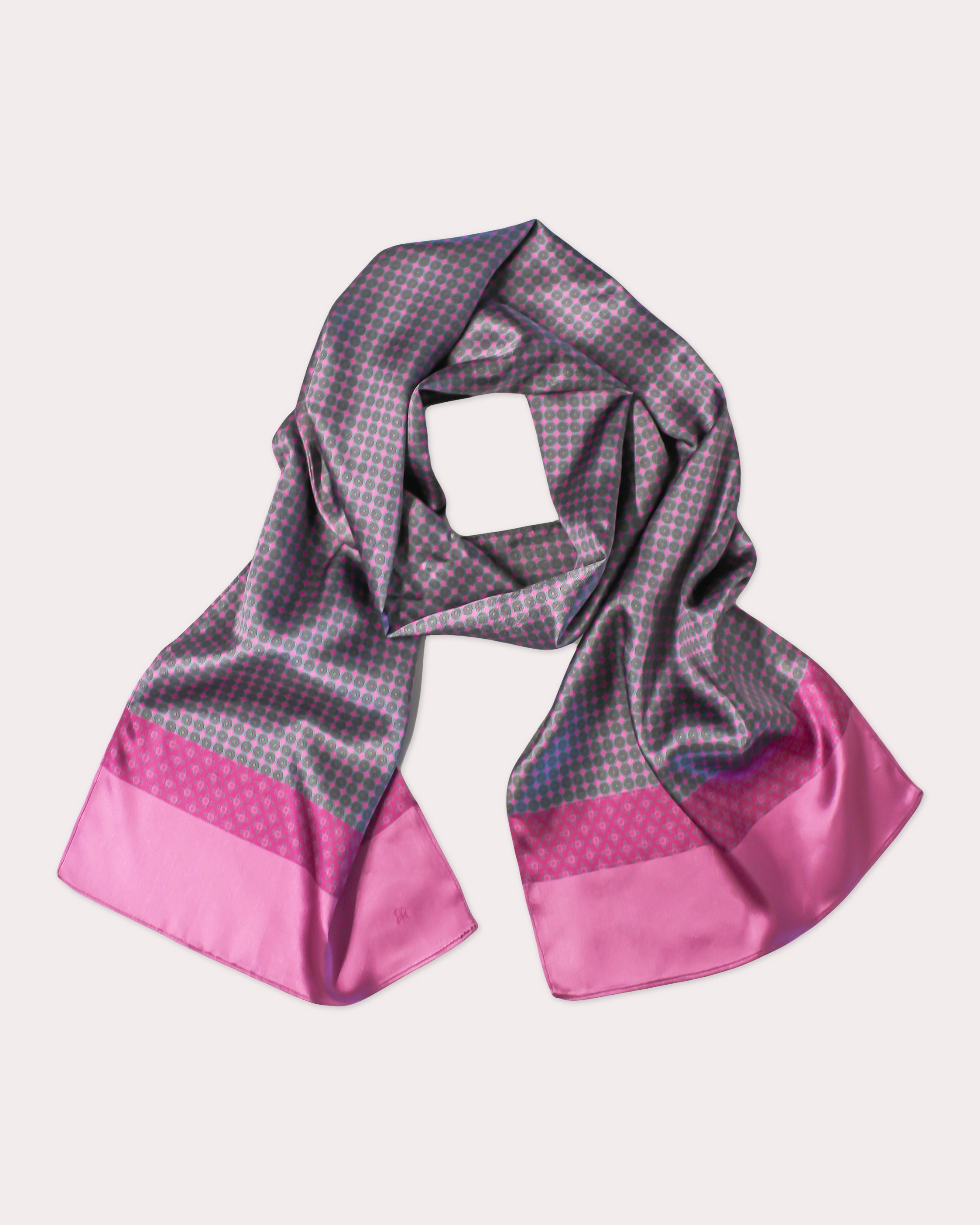 Medallion Satin Scarf