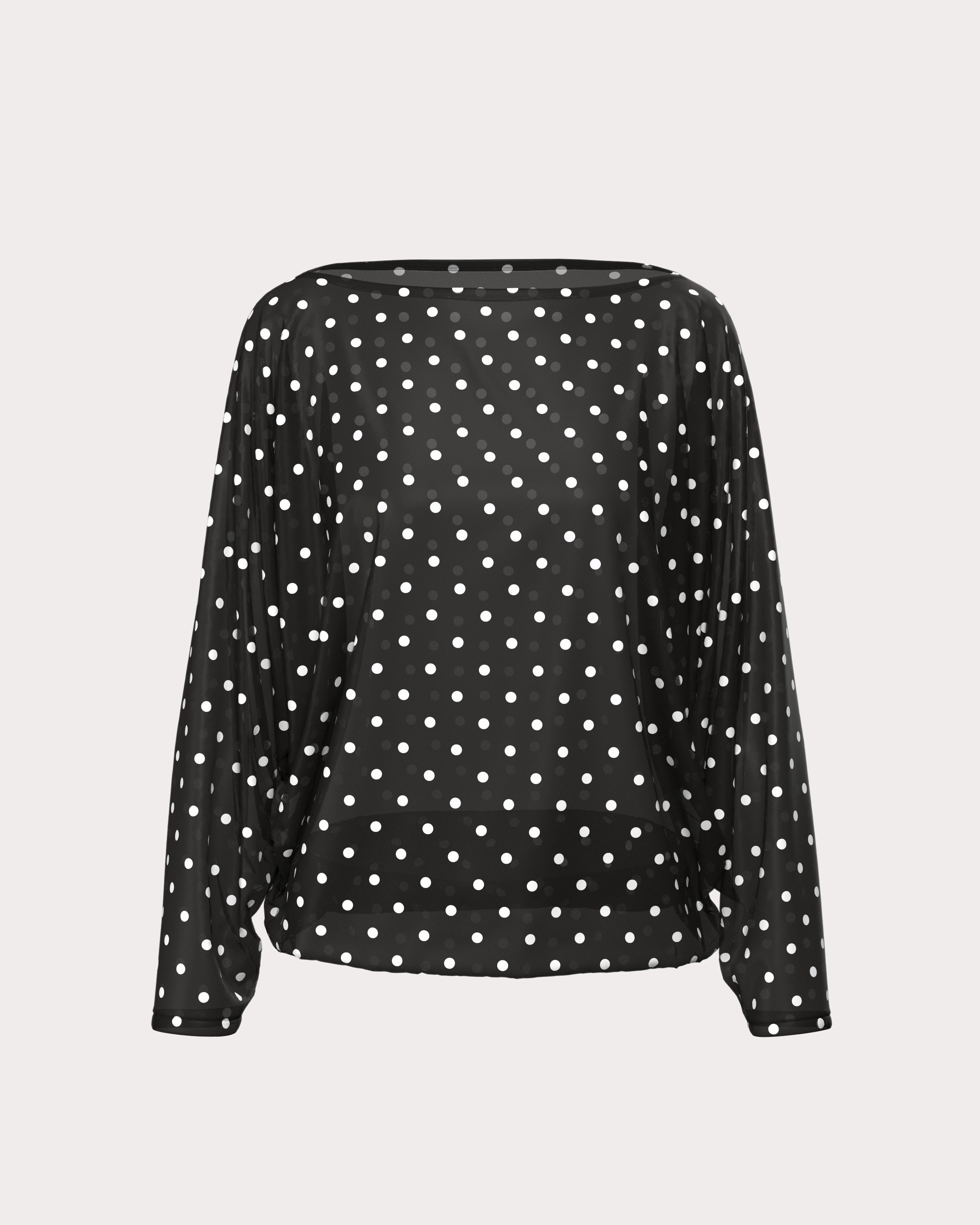 Polka Dots Batwing Shirt