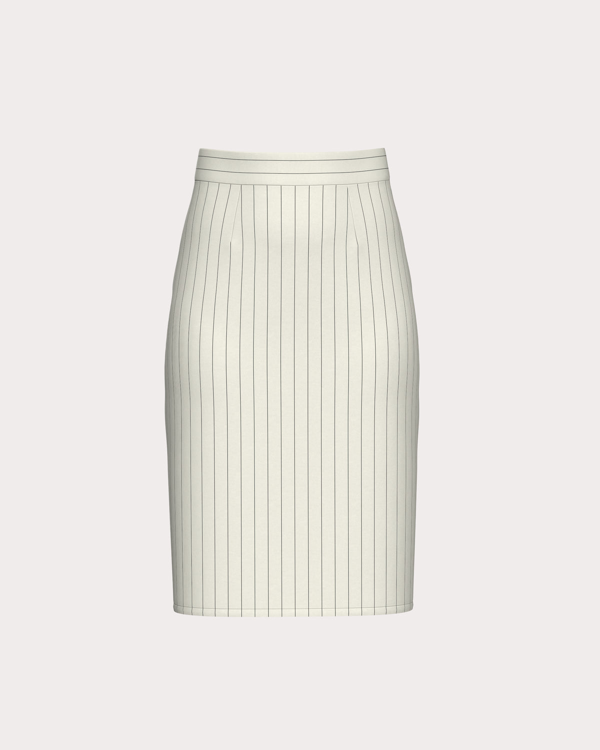 Pinstripe Pencil Skirt
