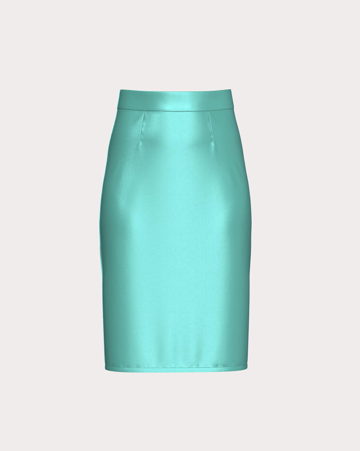 Satin Pencil Skirt