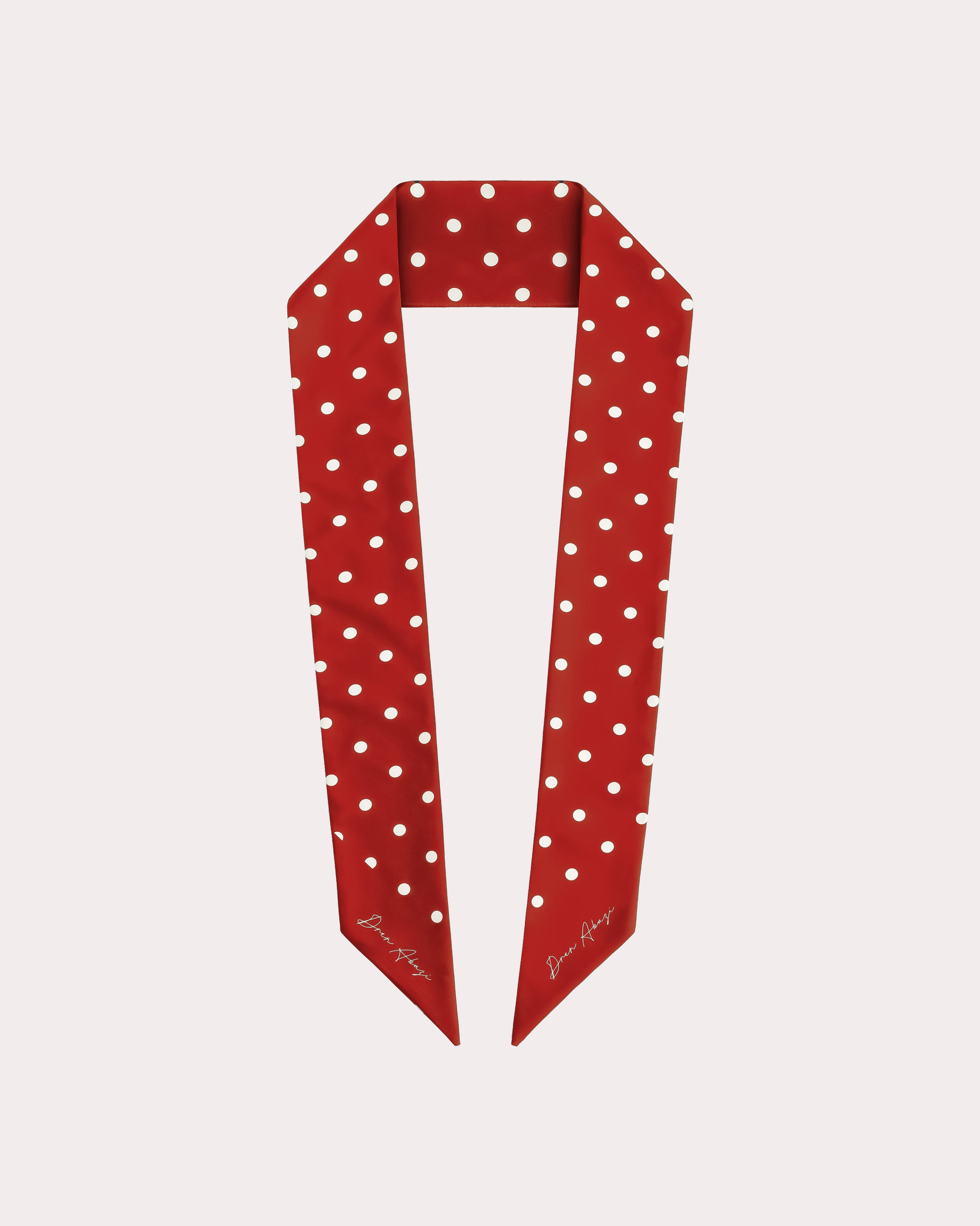 Polka Dots Twilly Satin Scarf